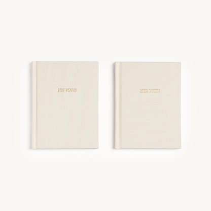 His & Hers Wedding Vow Books
